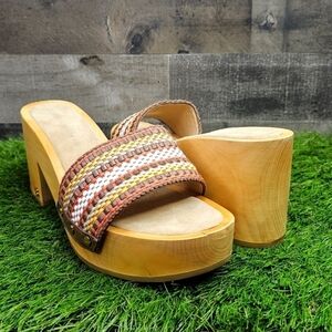 New Veronica Beard Hannalee Woven Platform Sandal. 10